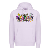 Lilac mardi gras school secretary Premium Hoodie - texasbilliewilder