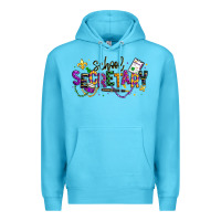 Ocean Blue mardi gras school secretary Premium Hoodie - texasbilliewilder