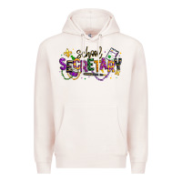 Pale Pink mardi gras school secretary Premium Hoodie - texasbilliewilder