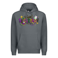 Rock mardi gras school secretary Premium Hoodie - texasbilliewilder
