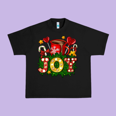 Christmas Joy Coffee And Candies Urban Heavy Tee Designed By Adodesignshop