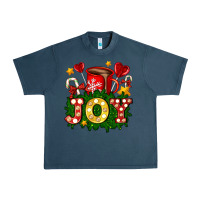 Midnight Navy christmas joy coffee and candies Urban Heavy Tee - AdoDesignShop