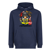 Navy truck driver life gnome Heavyweight Hoodie - BarkalooDesign
