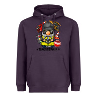 Plum truck driver life gnome Heavyweight Hoodie - BarkalooDesign