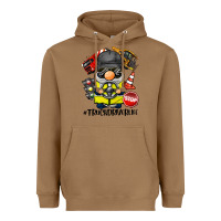 Toasted Coconut truck driver life gnome Heavyweight Hoodie - BarkalooDesign