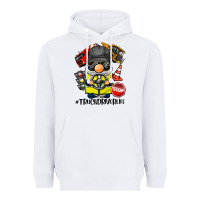 White truck driver life gnome Heavyweight Hoodie - BarkalooDesign