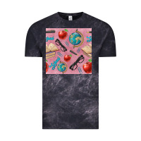 Cloud Black Teacher Seamless Pattern Vintage Tee - BundleAndBundleShop