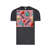 Vintage Black Teacher Seamless Pattern Vintage Tee - BundleAndBundleShop