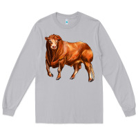 Moon Dust red angus bull Long Sleeve Tee - LillyAllenDesigns