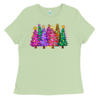 Matcha christmas trees and lights Ladies Tee - Zillion Design Studio