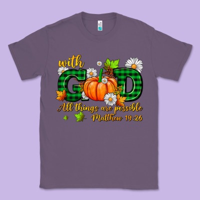 With God All Things Are Possible Classic Tee Designed By Adodesignshop