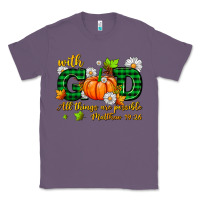 Lavender with god all things are possible Classic Tee - AdoDesignShop