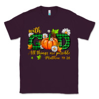 Plum with god all things are possible Classic Tee - AdoDesignShop