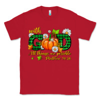 Red with god all things are possible Classic Tee - AdoDesignShop