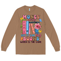 Toasted Coconut money can't buy happiness but it can buy books whi Long Sleeve Tee - JahusDesignShop