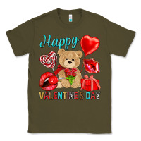 Army Green happy valentines day Classic Tee - NancyCooperArtShop