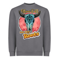 Storm blame it all on my roots bull skull black Heavyweight Sweatshirt - JahusDesignShop