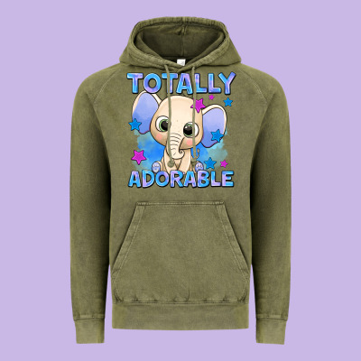 Totally Adorable Elephant Boy Vintage Hoodie Designed By Adodesignshop