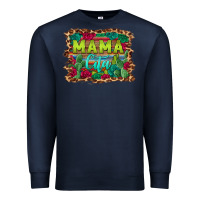 Navy mama cita serape background Premium Sweatshirt - BarkalooDesign