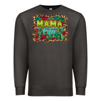 Smoke mama cita serape background Premium Sweatshirt - BarkalooDesign