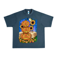 Midnight Navy pumpkin sunflower Urban Heavy Tee - JahusDesignShop