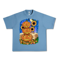Pebble Blue pumpkin sunflower Urban Heavy Tee - JahusDesignShop