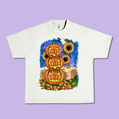 Pumpkin Sunflower Urban Heavy Tee Designed By Jahusdesignshop