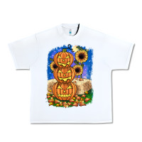 White pumpkin sunflower Urban Heavy Tee - JahusDesignShop