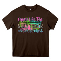 Chocolate Brown fancy like the race track on a date night Heavy Core Tee - Zillion Design Studio
