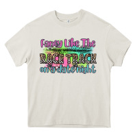 Cream fancy like the race track on a date night Heavy Core Tee - Zillion Design Studio