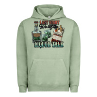 Pigment Oil Green Last night we let the liquor talk Cowboy Urban Hoodie - HowdyJamesFarm