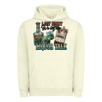 Pigment Pistachio Last night we let the liquor talk Cowboy Urban Hoodie - HowdyJamesFarm