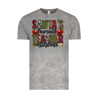 Cloud Rock santa's favorite teacher assistant Vintage Tee - Jasminsmagicworld
