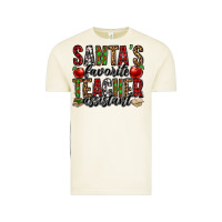 Vintage Arctic santa's favorite teacher assistant Vintage Tee - Jasminsmagicworld