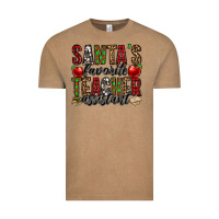 Vintage Coffee santa's favorite teacher assistant Vintage Tee - Jasminsmagicworld