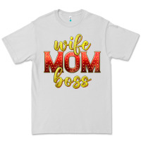 Dove Grey wife mom boss Premium Tee - texasbilliewilder
