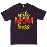 Plum wife mom boss Premium Tee - texasbilliewilder