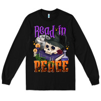 Black Read in peace Halloween Long Sleeve Tee - NancyCooperArtShop