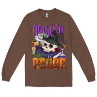 Chestnut Read in peace Halloween Long Sleeve Tee - NancyCooperArtShop