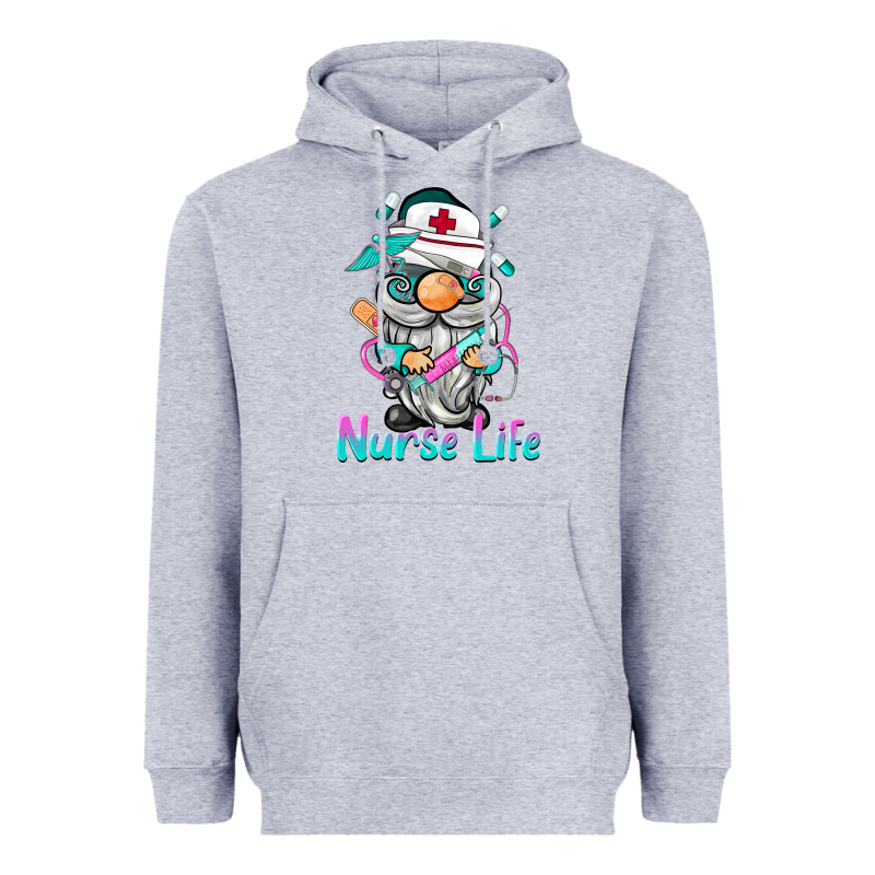 Nurse Life  Gnome Heavyweight Hoodie by BarkalooDesign | Teevron