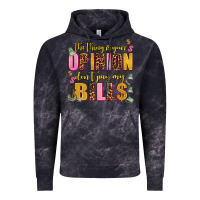 Cloud Black the thing is your opinion dont pay my bills Vintage Hoodie - AdoDesignShop