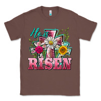 Chestnut he is risen cross easter Classic Tee - BarkalooDesign