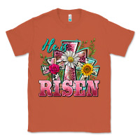Copper he is risen cross easter Classic Tee - BarkalooDesign