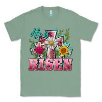 Sage he is risen cross easter Classic Tee - BarkalooDesign