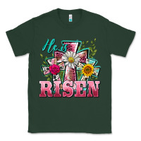 Sports Green he is risen cross easter Classic Tee - BarkalooDesign