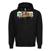 Black teacher squad Zipper Hoodie - NancyCooperArtShop