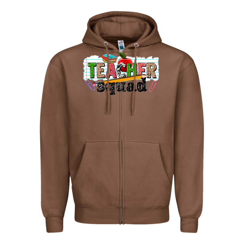 Teacher Squad Zipper Hoodie by NancyCooperArtShop | Teevron