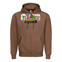 Chestnut teacher squad Zipper Hoodie - NancyCooperArtShop