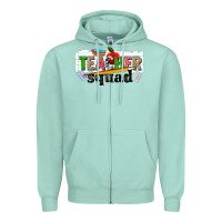 Seafoam teacher squad Zipper Hoodie - NancyCooperArtShop