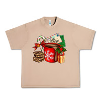 Burro Christmas hot chocolate cup with gift and letters Urban Heavy Tee - AdoDesignShop